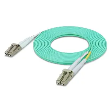 LC-LC 10G\40G\100G multimode OM3 telecom-grade dual-core room wiring optical fiber cable 15M LZSH low smoke zero halogen
