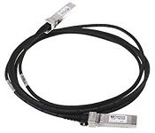 Aruba J9283B X242 SFP+ SFP+ 3m Direct Attach Cable: An SFP+ to SFP+ 3-meter Direct Attach Cable (no Transceive