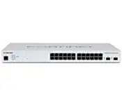 Fortinet FS-424E-POE FortiSwitch-424E-POE Layer 2/3 FortiGate switch controller compatible PoE+ switch with 24 x GE RJ45 ports, 4 x 10 GE SFP+, with automatic Max 250W POE output limit