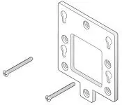 Aruba JW036A AP-103H-MNT1 AP Mount Kit for AP-103H Single Gang Wall Box Mount Adapter