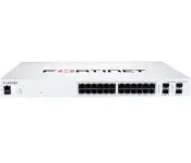 Fortinet FS-124F-POE Fortiswitch-124F-Poe L2+ Managed Poe Switch With 24Ge Ports, 12 Of Which Are Poe+, 4 Sfp+, Max 185W Limit And Smart Fan Temperature Control