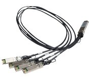 HPE JG329A X240 40G QSFP+ to 4x10G SFP+ 1m Direct Attach Copper Splitter Cable