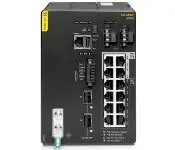Aruba JL817A CX 4100i 12-port 1GbE (8-port Class 4 POE and 4-port Class 6 POE) 2-port SFP+ DIN Mount Switch