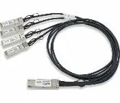 Juniper JNP-100G-4X25G-3M Qsfp28 To Sfp28, 4X25Ge Direct Attach Copper Breakout Cable, 3 Meters, Standard Temperature (0 Through 70 Degree C), 0.015W, 28 Awg