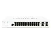 Fortinet FS-124E FortiSwitch-124E - 24 x GE RJ45 ports, 4 x GE SFP slots, Fanless, FortiGate switch controller compatible