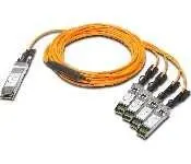 Juniper JNP-QSFP-AOCBO-1M Qsfp+ To Sfp+, 40Ge To 4X10Ge Active Optical Cable For Breakout, 1 Meter, Standard Temperature (0 Through 70 Degree C), 3.5W, Ddm, Pull Tab