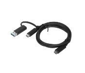 Lenovo 4Z50V83108 Hybrid Usb-C Cable With Usb-A Adapter 2M