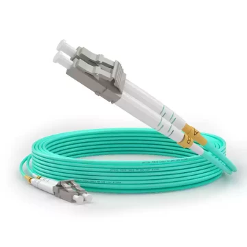 LC-LC 10G\40G\100G multimode OM4 telecom-grade dual-core room wiring optical fiber cable 5M LZSH low smoke zero halogen