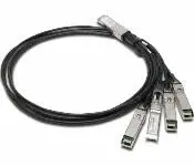 Juniper JNP-100G-4X25G-1M Qsfp28 To Sfp28, 100Ge To 4X25Ge, Direct Attach Copper Breakout Cable, 1 Meter, Standard Temperature (0 Through 70 Degree C), 0.015W, 30 Awg